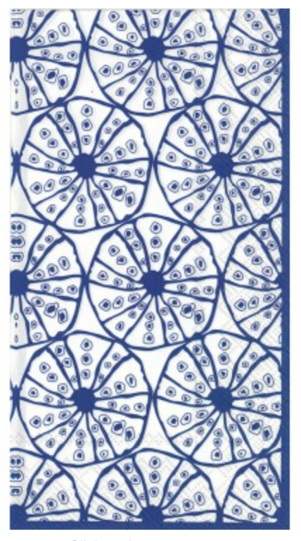 Navy Urchin Guest Towels (Blue Bounty)