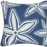 Navy Starfish Canvas Pillow