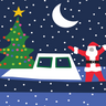 Santa Boat Vinyl Placemat