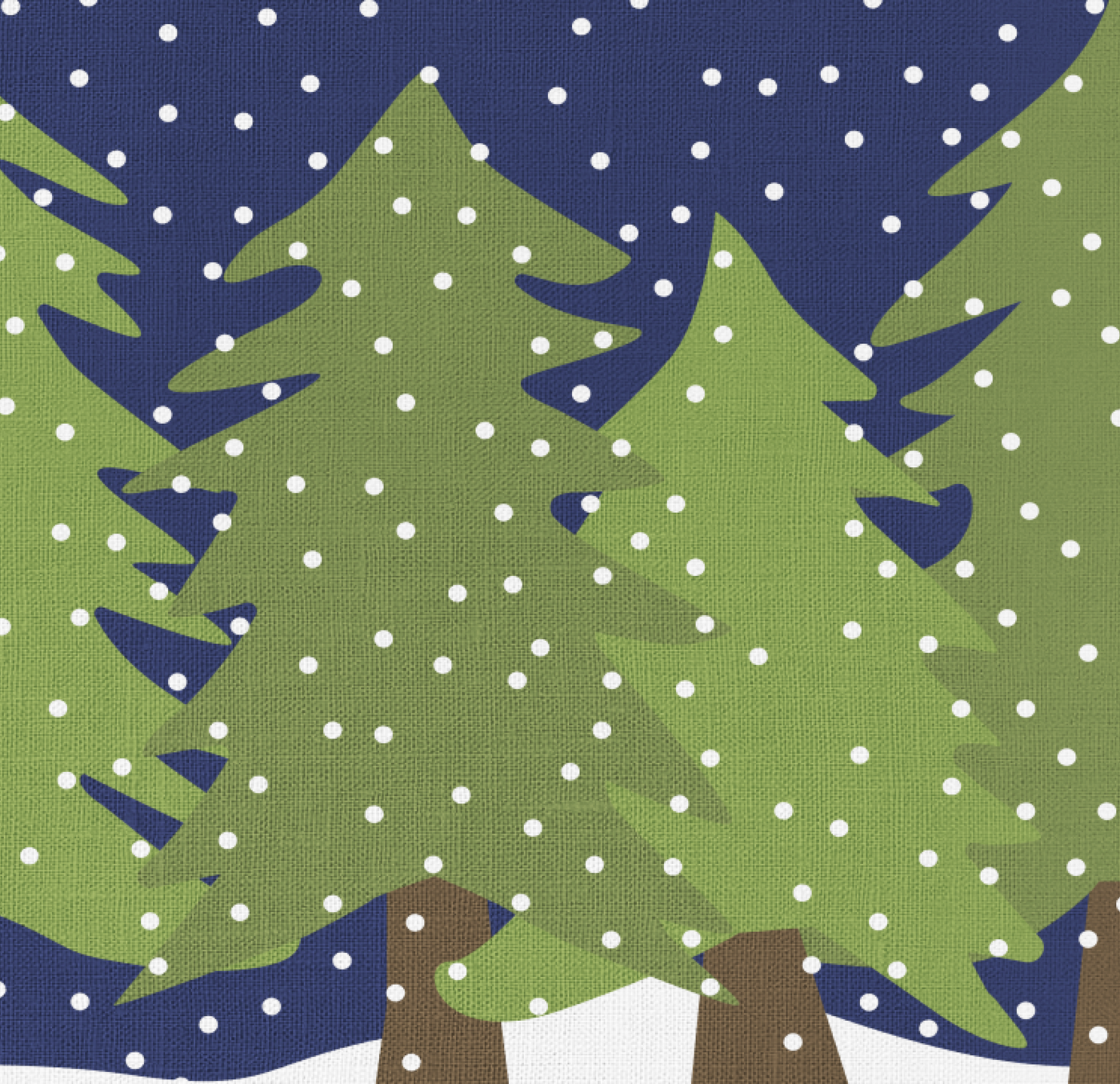 Midnight Snow Table Runner