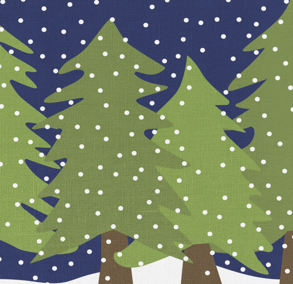 Midnight Snow Table Runner