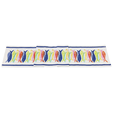 Fiesta Fish Cotton Table Runner