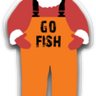 GO FISH Santa Magnet