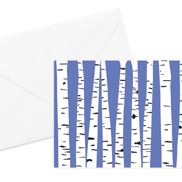 Blue Birch Card