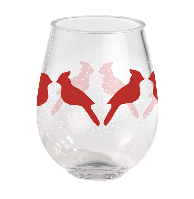 Acrylic Wine Tumbler - Cardinal