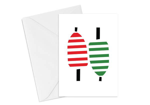 Striped Buoy Card